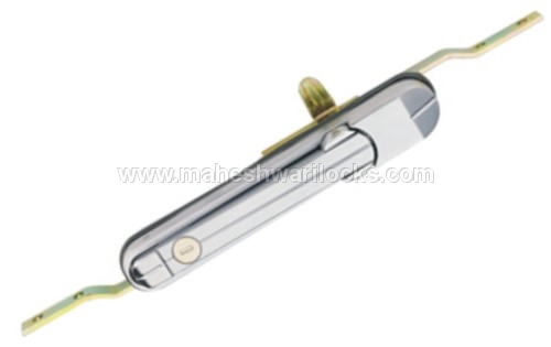 3 Point Lock Flat Rod Full Metal Silver