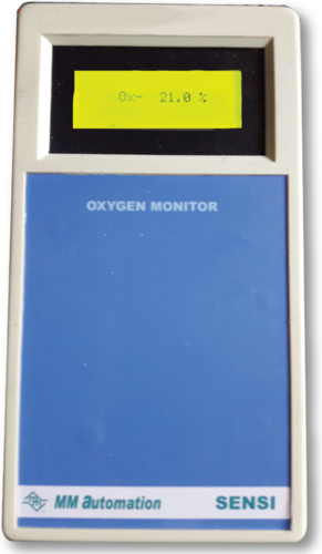 Blue Portable Oxygen Analyzer