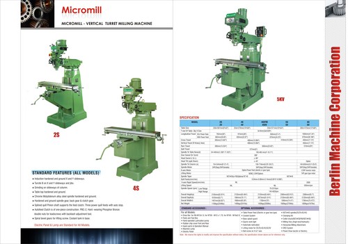 Mirco Mill Turret Milling Machine