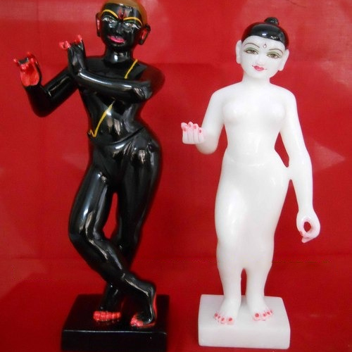 Marble Iskon Radha Krishna Statues