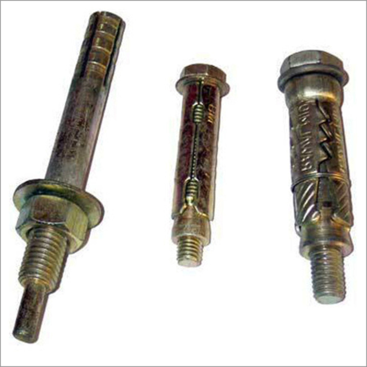 Anchor Bolts - Mild Steel, 300 MM Length, Hexagon Head, Silver Color | Robustness, High Strength, Precise Design, Durability
