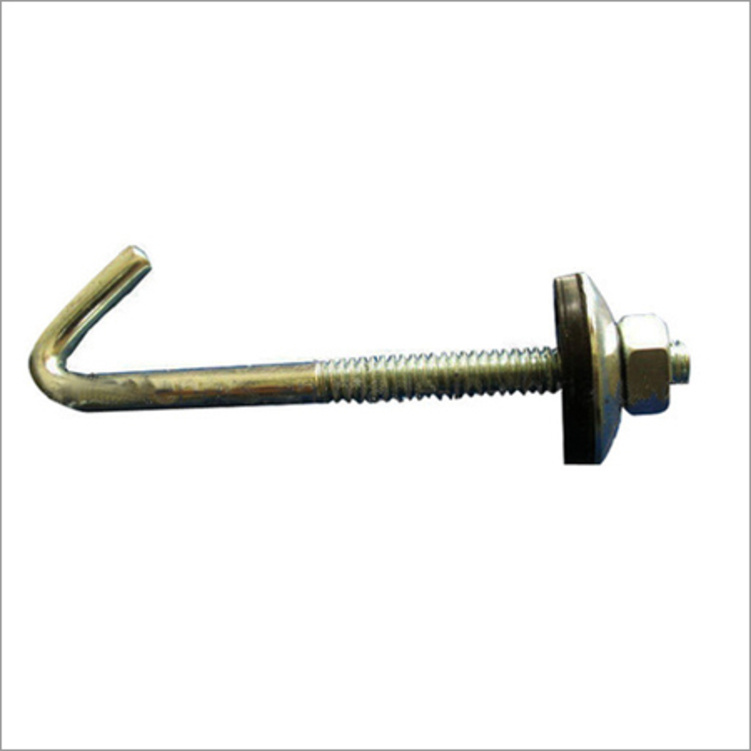 J Roofing Bolts - Mild Steel, 0.5 to 10 Inch Length, Golden Color | Hexagon Head, Galvanized Surface Treatment, Corrosion Resistant Fasteners