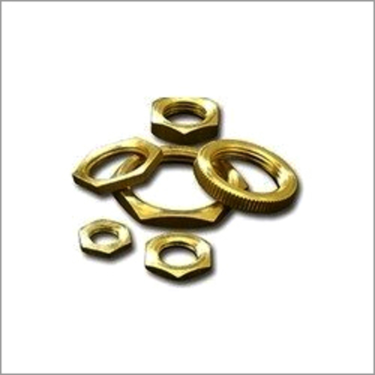 Lock Nut - Mild Steel, Round Head, Golden Finish, 10-20g | Durable, Smooth Finish, Easy Installation, Compact Design