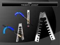 Pneumatic Lockout - Stainless Steel, Silver | Compact Design, Corrosion Resistant, Reliable Locking System
