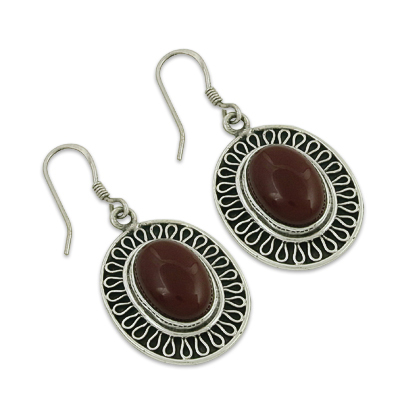 Carnelian Gemstone Earrings Jewellery