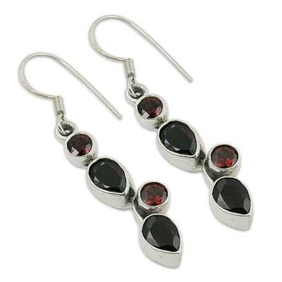 Garnet Gemstone Earrings Jewellery