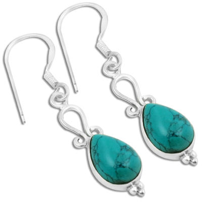 Turquoise Gemstone Earrings Jewellery