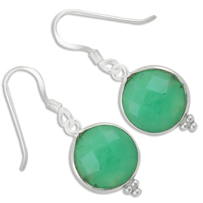 Chrysoprase Gemstone Earring Jewellery