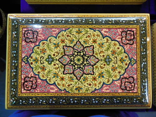 Miniture work in papier machie