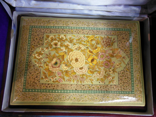 Miniture work in papier machie