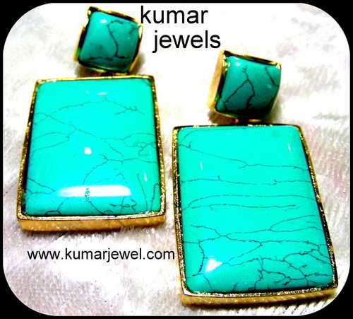 plain stone earring.