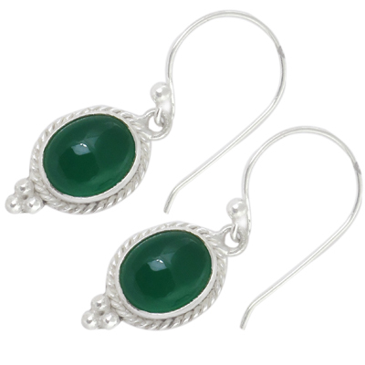 Green Onyx Gemstone Earrings Jewellery