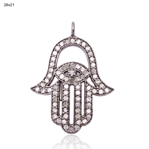 Pave Diamond Designer Charm Findings