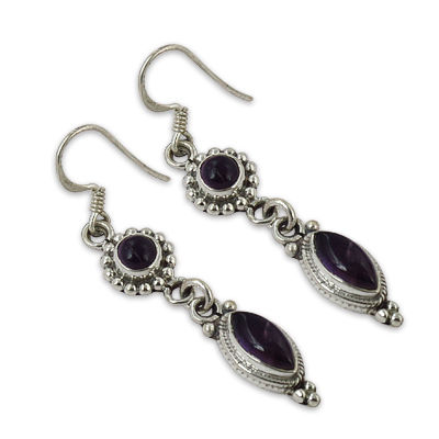 Amethyst Gemstone Earrings Jewellery