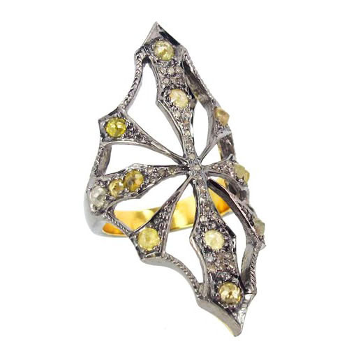 Diamond Gold Ring Jewelry - 14k Gold, 1.96 Ct Diamond, 8.45 GMS | Elegant Design, Wedding Suitable, Luxury Appeal