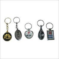 White And Black And Silver Die Casting Keychains