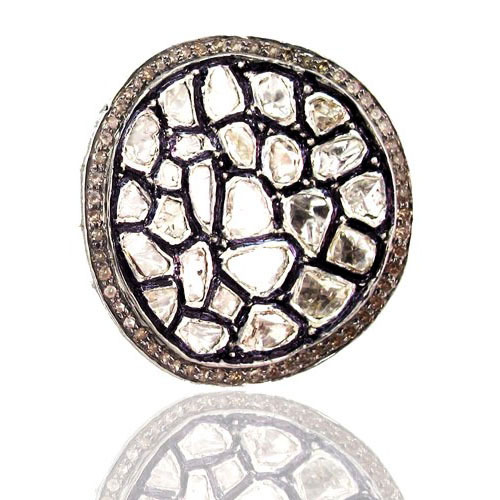 Gold Rose Cut Diamond Ring