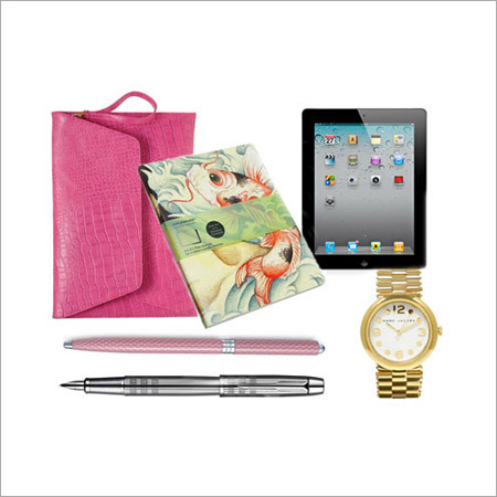 Gift Items - Leather, Metal, Paper, Varied Sizes, Pink | Elegant Design, Practical, Unique Style, Gift Box Packaging