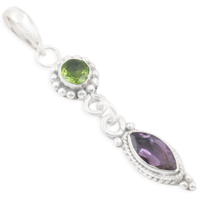 Amethyst Peridot Pendant