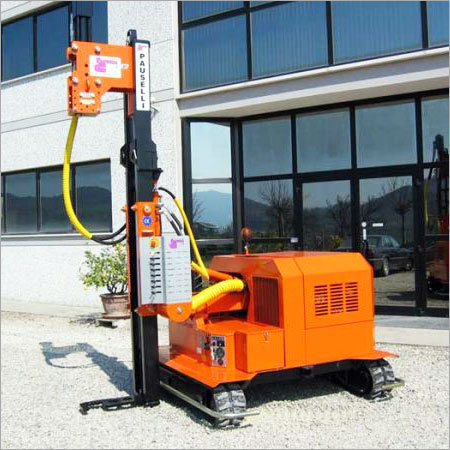 Mounted Guardrail Pile Driver