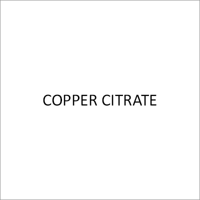 Copper Citrate Dosage Form: Liquid