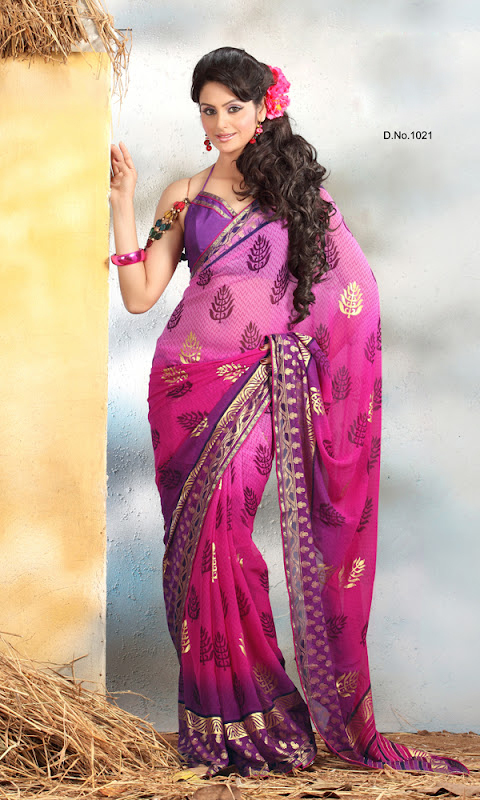 Prined Georgette Saree
