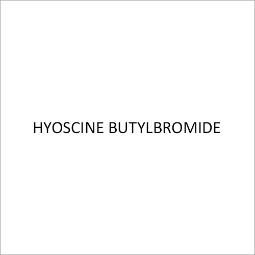 Hyoscine Butylbromide Application: Pharmaceutical Industry