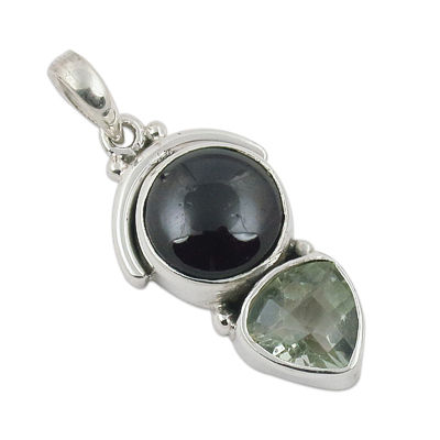 Garnet & Green Amethyst Pendant Jewellery