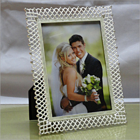 Matt/Shiny Silver Plated Photo Frame