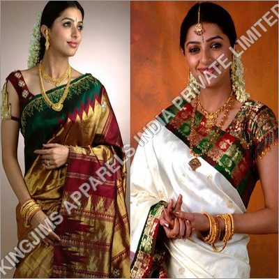 South Indian Sarees - Silk, 5.5 Meters, 1.2 Meters Wide | Soft Fabric, Elegant Design, Vibrant Colors, Customizable