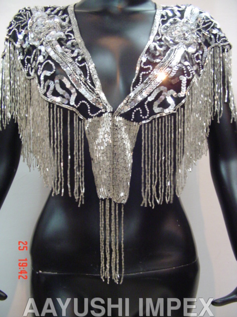 Designer Tops - Silk, Varied Sizes, Silver | Handcrafted Embroidery, Elegant Design, Stylish Look, Comfortable Fit