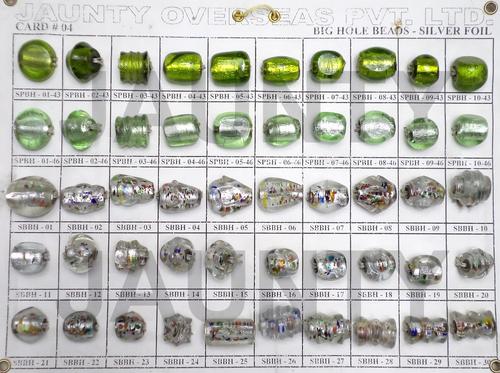 Silver Foil Beads