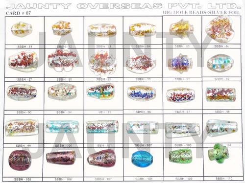 Silver Foil Beads