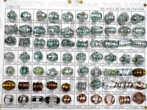 Silver Foil Beads