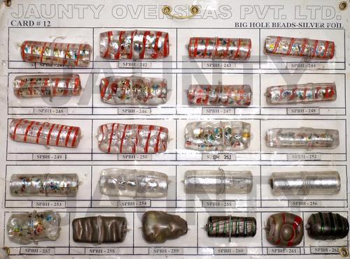 Silver Foil Beads