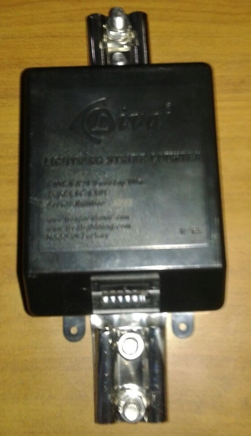 SABOLIVA Lightning Counter with Facility - Stainless Steel 6 Digit Display | IP65 Protection Automatic Notifications 30-Year Warranty