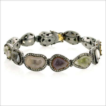 Geode Gemstone Bracelet