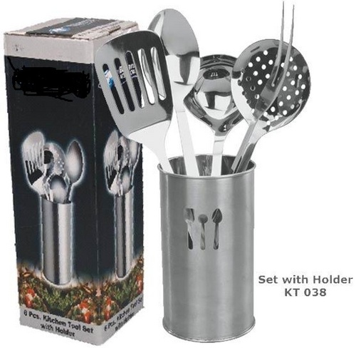 Set WithHolder - Stainless Steel, 10x10x15cm, Silver Cylinder Holder | Durable, Space Saving, Dishwasher Safe, Easy Cleaning, Stylish, Convenient Storage, 6 Pieces, 500g