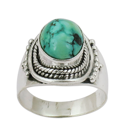 Semi Precious Turquoise Gemstone Ring Jewellery