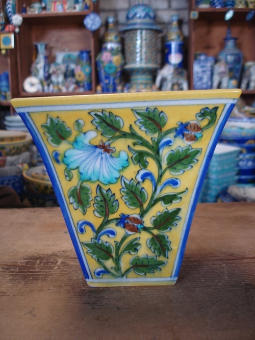Blue Pottery Planter