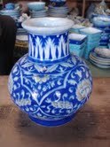 Blue Pottery Vase