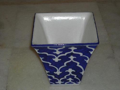 Blue Pottery Planter