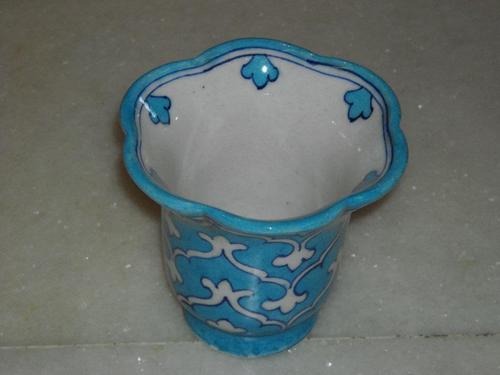 Blue Pottery Planter