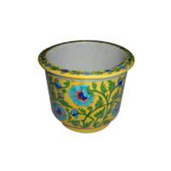 Blue Pottery Planter Handicraft