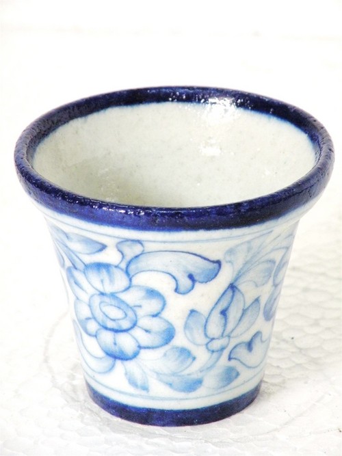 Blue Pottery Planter