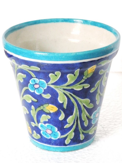 Blue Pottery Planter