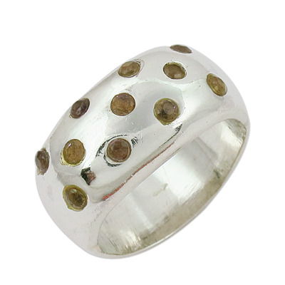 Sterling Silver Citrine Gemstone Ring Jewellery