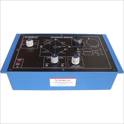 Measurement Of Capacitance By Schering Bridge - Color: Black And Blue