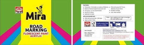 Road Marking Florescent Paint Acrylic