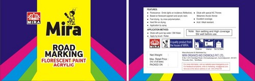 Road Marking Florescent Paint Acrylic